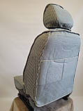 Універсальні автомобільні чохли, накидки на сидіння Linen Cube, фото 6