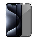Чорне 5D 180 ° скло з Privacy для iPhone 16 Pro Max