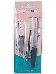Набір манікюрного приладдя LUCKY DOG - кусачки, пінцет, пилка