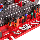 Панель для інструментів з тримачами та полицями Kistenberg 117х78см на 56 контейнерів, фото 6