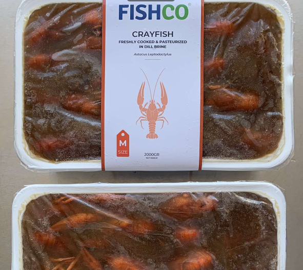 Раки варено морожені FISHCO, розмір M (33шт/1кг) 1кг, фото 1