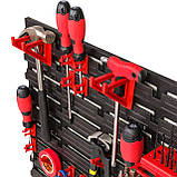 Панель навісна для інструментів 78х39см з поличкою та тримачами, фото 6