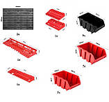 Панель для інструментів Kistenberg 58х78см на 15 великих контейнерів, фото 4