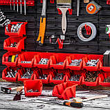 Панель для інструментів з полицями та тримачами Kistenberg 230х78см на 48 контейнерів, фото 7