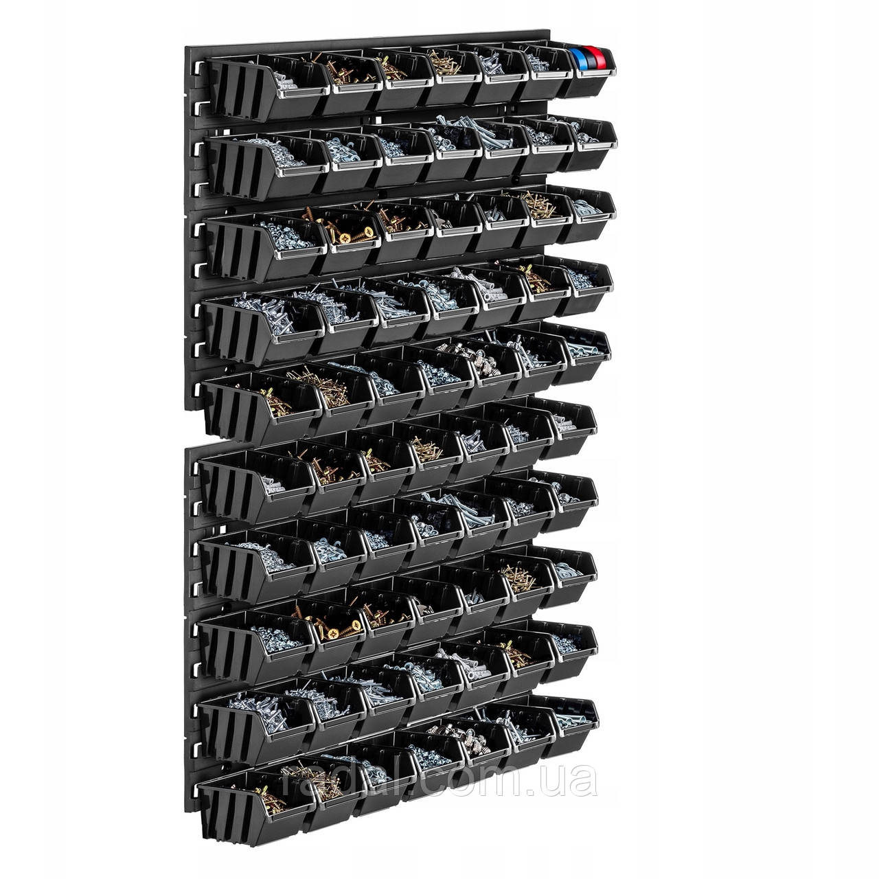 Панель для інструментів Kistenberg 58х78см на 70 чорних контейнерів, фото 1