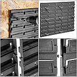 Панель для інструментів Kistenberg 58х78см на 70 чорних контейнерів, фото 8