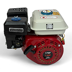 Двигун для техніки 5,2 кВт 170F 7.0 HP OHV - вал 20 мм