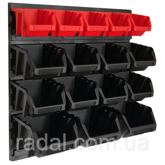 Панель з лотками Kistenberg 39х39см 16 контейнерів, фото 1