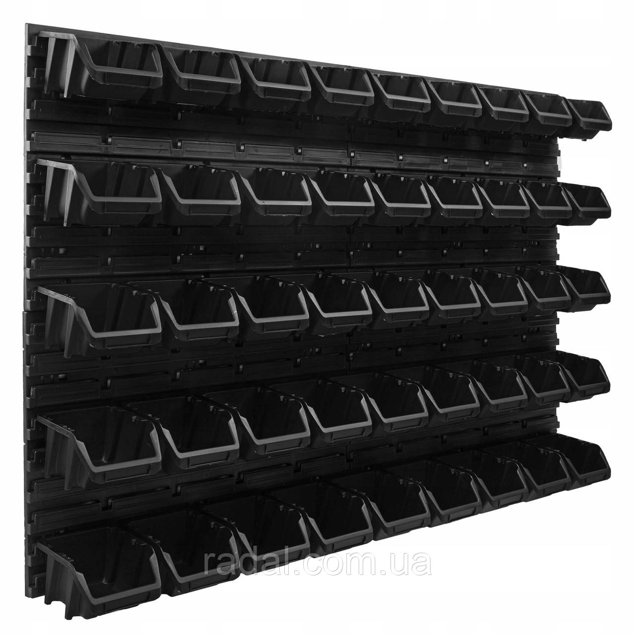 Панель з лотками контейнерами Kistenberg 115х78см, 45 контейнерів, фото 1