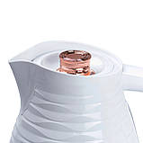 Електрочайник 1.7 літра чайник електричний електронний для дому єлектрочайник Sokany 2000W пластик SK-1047 Білий, фото 2