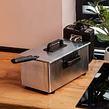 Фритюрниця для картоплі фрі для дому електрофритюрниця фритюр професійний електро фритюрниця на 3.5 літра, 2000 Вт Sokany WJ800, фото 8