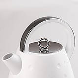 Чайник електричний єлектрочайник 1.7 літра безшумний електрочайник безшумний Sokany SK1033B Пластик Білий, фото 2