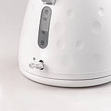 Чайник електричний єлектрочайник 1.7 літра безшумний електрочайник безшумний Sokany SK1033B Пластик Білий, фото 5