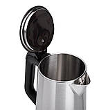 Електрочайник металевий з автоматичним вимкненням 2.3 л Sokany електричний чайник нержавіюча сталь 1500 Вт SK-09022, фото 6