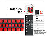 Органайзер для інструменту з контейнерами Kistenberg 78х39см KOR6, в фірмовому пакуванні, фото 3