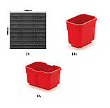 Органайзер для інструменту з контейнерами Kistenberg 78х39см KOR6, в фірмовому пакуванні, фото 4