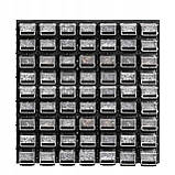 Настінна панель з лотками з кришкою Kistenberg 78х78см 63 контейнерів, фото 2