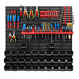 Настінна панель для інструментів Kistenberg 78х78см на 32 контейнера, фото 3