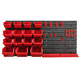 Панель для інтсрументів та метизів 78х39см на 15 контейнерів, фото 5