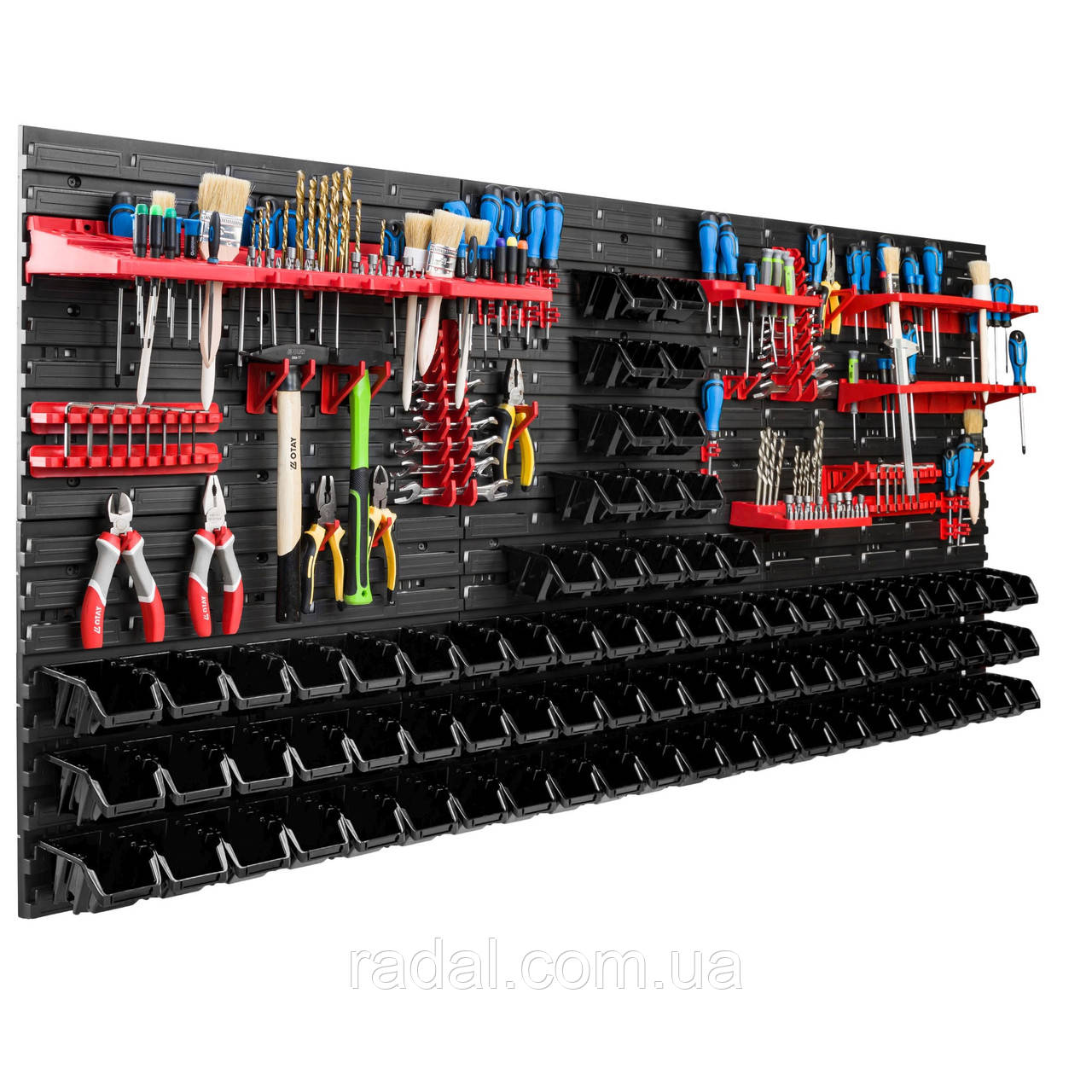 Панель для інструментів та метизів Kistenberg 173х78см 80 контейнерів, фото 1