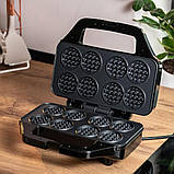 Вафельниця для бельгійських вафель електро вафельниця з антипригарним покриттям Sokany 850 Вт SK-08085, фото 4