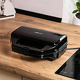 Вафельниця для бельгійських вафель електро вафельниця з антипригарним покриттям Sokany 850 Вт SK-08085, фото 5