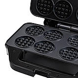 Вафельниця для бельгійських вафель електро вафельниця з антипригарним покриттям Sokany 850 Вт SK-08085, фото 7