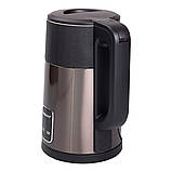 Чайник електричний термочайник термопот з підтримкою температури 2.5 л електричний чайник термос металевий Sokany 1500 Вт, фото 4