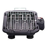 Електрогриль гриль електричний для дому шаурми сосисок м'яса стейків електрогріль з термостатом 2000 Вт Sokany SK-273BG, фото 3