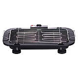 Електрогриль гриль електричний для дому шаурми сосисок м'яса стейків електрогріль з термостатом 2000 Вт Sokany SK-273BG, фото 5