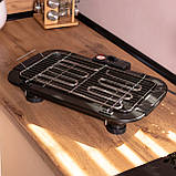 Електрогриль гриль електричний для дому шаурми сосисок м'яса стейків електрогріль з термостатом 2000 Вт Sokany SK-273BG, фото 7