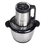 Чоппер кухонний подрібнювач для кухні м'яса твердих продуктів електроподрібнювач із чашею на 2,5 літра 800 Вт Sokany SK-06026, фото 3