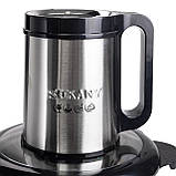 Чоппер кухонний подрібнювач для кухні м'яса твердих продуктів електроподрібнювач із чашею на 2,5 літра 800 Вт Sokany SK-06026, фото 5