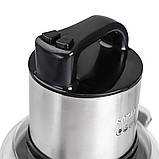 Чоппер кухонний подрібнювач твердих продуктів м'яса електричний подрібнювач із чашею 3,5 літра нержавіюча сталь Sokany SK-7028, фото 6