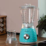 Блендер для смузі коктейлів стаціонарний коктейлів з чашею об'ємом 1,5 л і кавомолкою 500 Вт Sokany SK-03030, фото 9