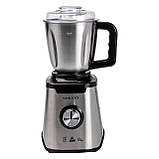 Блендер з чашею 1.5 літра для коктейлів та смузі портативний 2 режими швидкості з кавомолкою 1000 Вт Sokany SK-187, фото 3