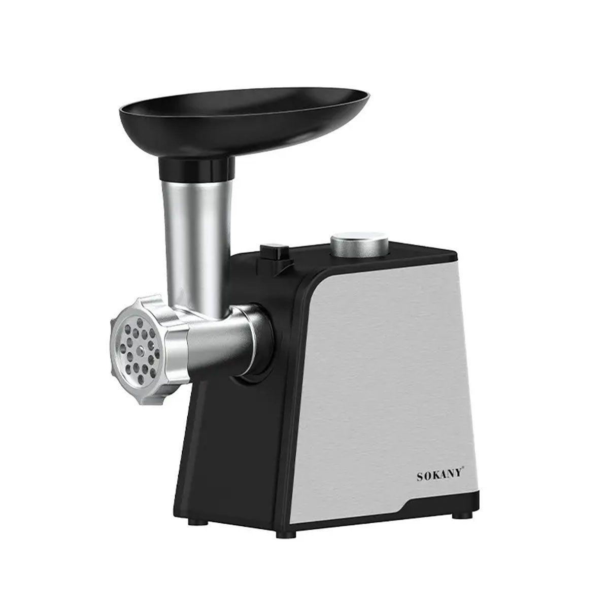 М'ясорубка електрична з насадками для дому 1700 Вт електром'ясорубка для м'яса овочів фруктів Sokany SK-087, фото 1