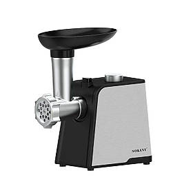 М'ясорубка електрична з насадками для дому 1700 Вт електром'ясорубка для м'яса овочів фруктів Sokany SK-087