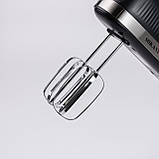 Міксер ручний кухонний занурювальний з двома вінчиками та гаками для тіста електроміксер для кухні Sokany 300 Вт SK-6632, фото 5