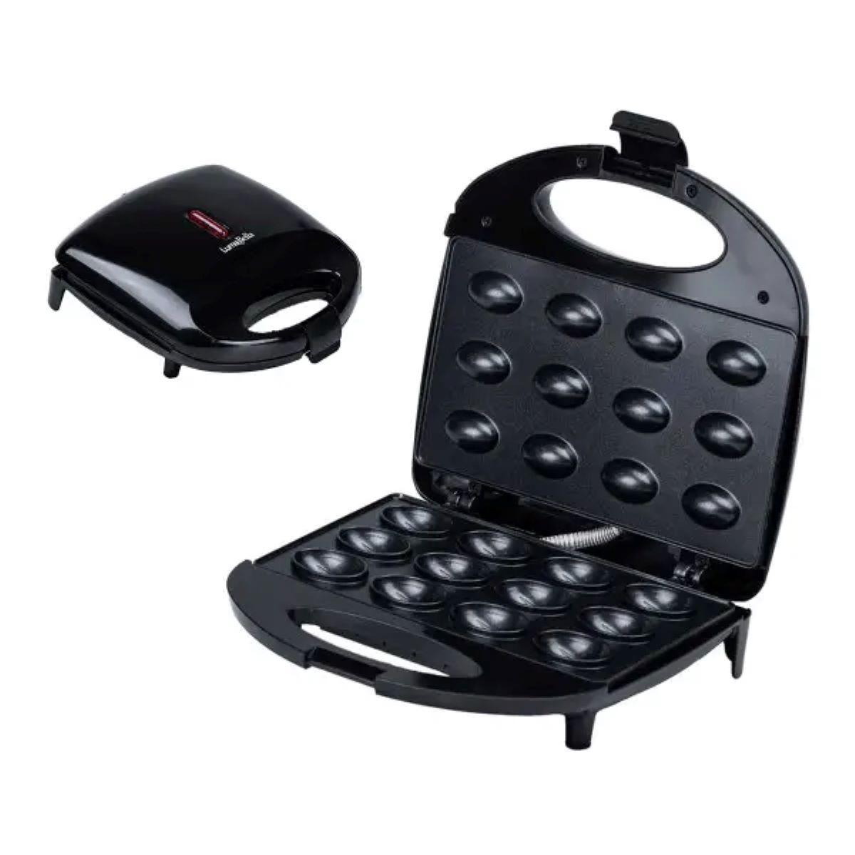 Горішниця електрична для випічки електрогорішниця з антипригарним покриттям на 12 горішків 800W Luma Bella LB58006, фото 1