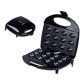 Горішниця електрична для випічки електрогорішниця з антипригарним покриттям на 12 горішків 800W Luma Bella LB58006