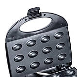 Горішниця електрична для випічки електрогорішниця з антипригарним покриттям на 12 горішків 800W Luma Bella LB58006, фото 2