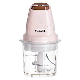 Чоппер кухонний подрібнювач для кухні з чашею на 0.7 л міні подрібнювач електричний 250 Вт Sokany SK-06009BE
