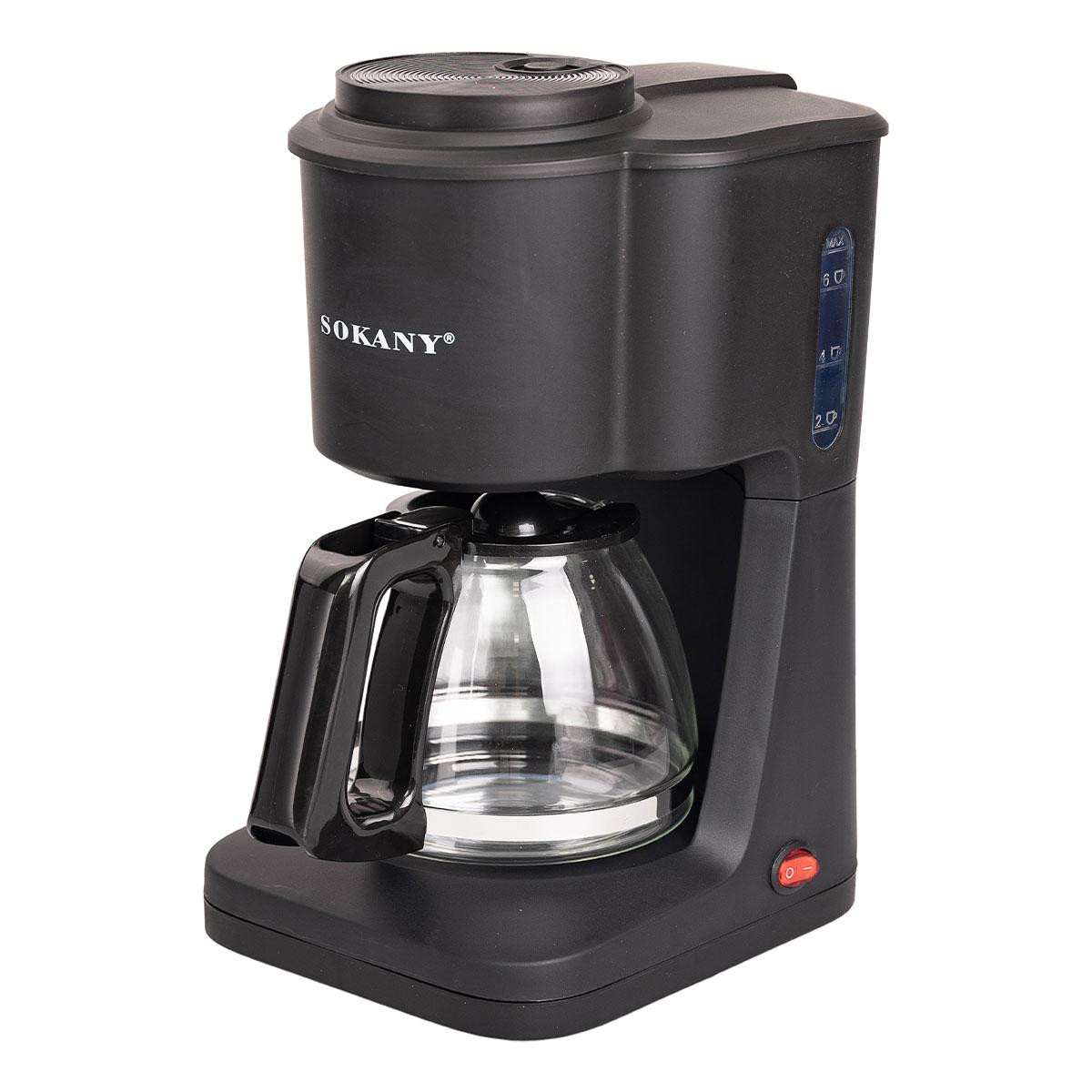 Кавоварка крапельна для дому електрична Sokany з підігрівом кавника 600 мл SK-124, фото 1
