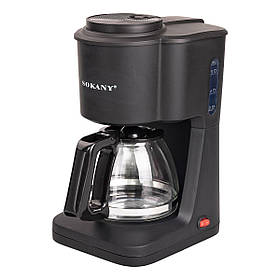 Кавоварка крапельна для дому електрична Sokany з підігрівом кавника 600 мл SK-124