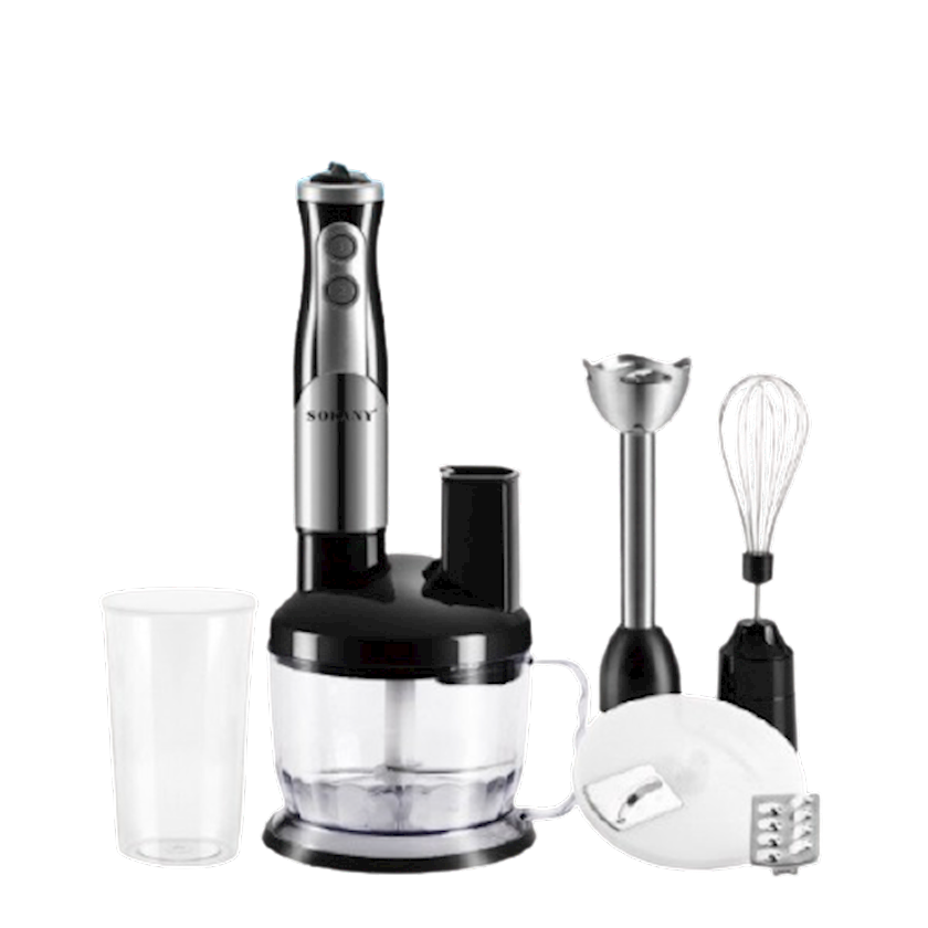Кухонний комбайн блендер з чашею ручний занурювальний 8 в 1 700 Вт портативний універсальний міксер Sokany SK50118, фото 1