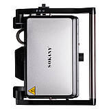 Електро гриль для шаурми бутербродів сосисок електрогріль гріль електричний притискний контактний з антипригарним покриттям 1500, фото 6