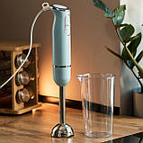 Блендер занурювальний ручний кухонний блендер для кухні 300 Вт смузі мейкер подрібнювач Sokany 1726 Блакитний, фото 5