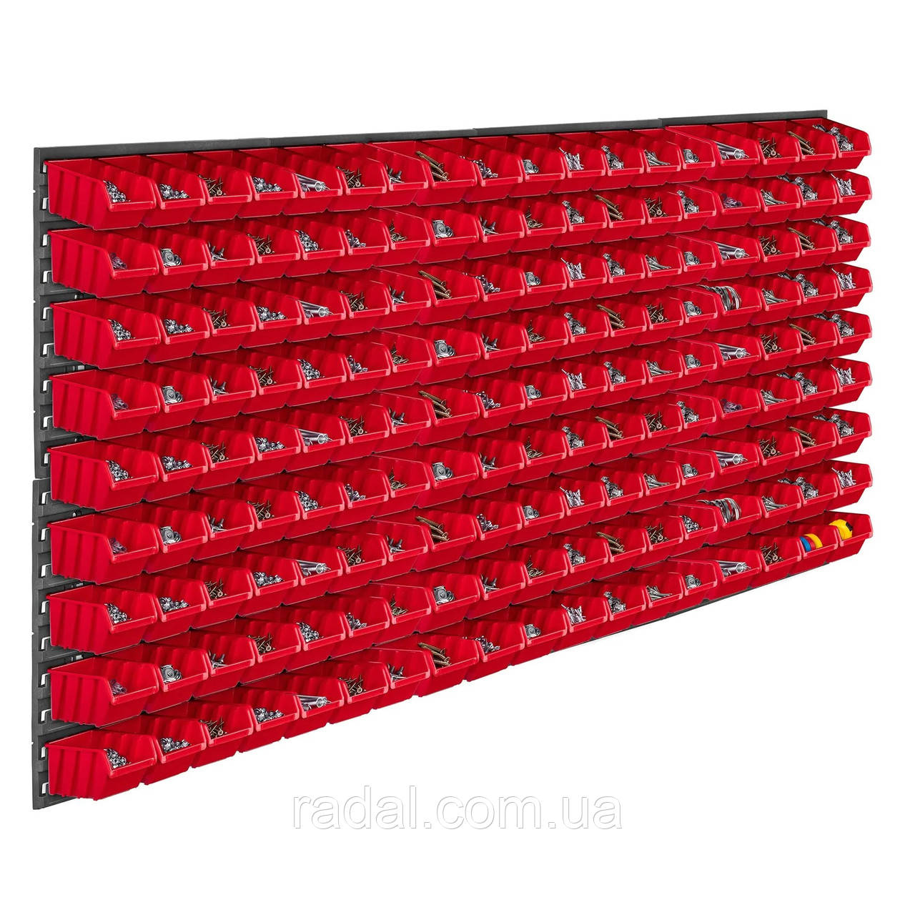 Панель перфорована для матеріалів Kistenberg 156х78см 162 контейнера, фото 1