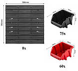 Панель для інструментів та метизів Kistenberg 156х78см 135 контейнерів, фото 5